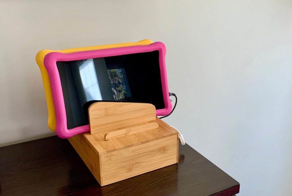 Tablet Organizer Stand With Docking Solution for Kids Tablets