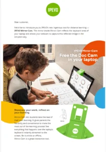 IPEVO Mirror-Cam document camera for kids and distance learning