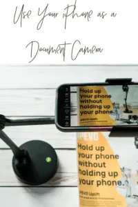 using iphone as document camera